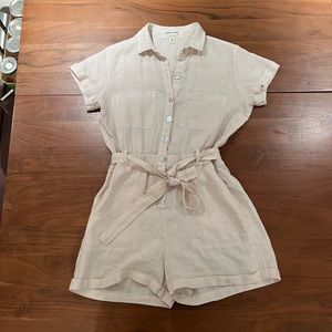 Cloth & Stone Linen Playsuit - Anthropology